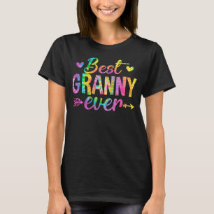 Beste Granny je Gefärbte Krawatte Mommy Mama Mama T-Shirt