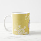 Beste Granny je Golden Snowflakes Minimalistischer Kaffeetasse (Links)