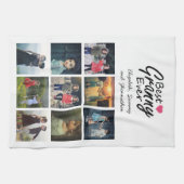 Beste Granny je Moderne Oma Collage Name Geschirrtuch (Horizontal)