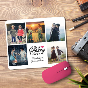 Beste Granny je Niedlich Grandkids Foto Collage Ge Mousepad