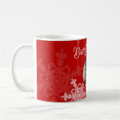 Beste Granny je Red Snowflakes Minimalistischer Te Kaffeetasse (Links)