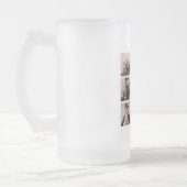 Beste Granpa je 8 Foto Collage Mattglas Bierglas (Links)