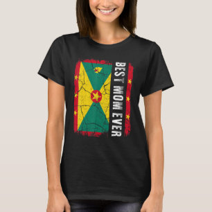 Beste grenadische Mama je Grenada Flaggenmüttertag T-Shirt