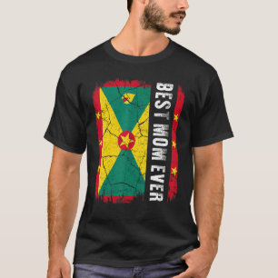 Beste grenadische Mutter überhaupt Grenada-Flagge T-Shirt