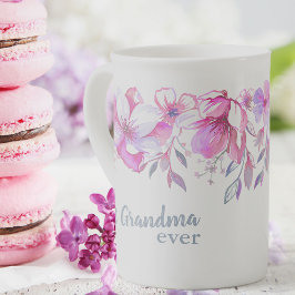 Beste Großartigste Oma je - Rosa Blume Porzellantasse