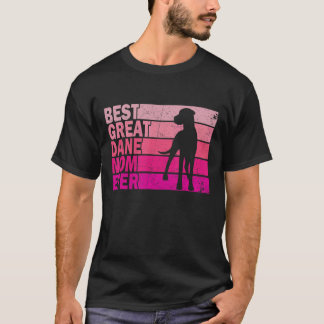 Beste große Dane Mama je Vintage Hunde Mama Mütter T-Shirt