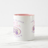 Beste große Großmutter übergibt unten T - Shirt Zweifarbige Tasse (Mittel)
