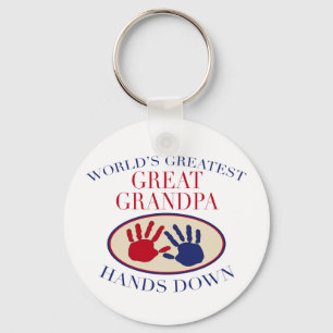 Beste große Großvater-Hände unten Schlüsselanhänger