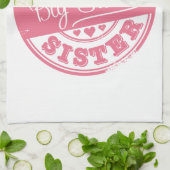 Beste große Schwester - Gummistempel Handtuch (Gefaltet)