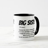 Beste große Schwester je, siste Definition individ Tasse (VorderseiteRechts)