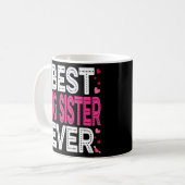 Beste große Schwester je Spaß Herz Liebe Matching  Kaffeetasse (Vorderseite Links)