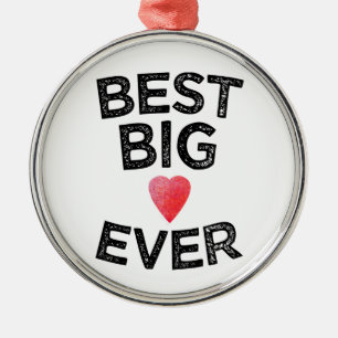 Beste große Schwester jemals Sorority-Schwester-En Ornament Aus Metall