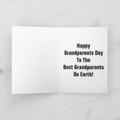 Beste Großeltern auf Erde! Karte (Innenseite)