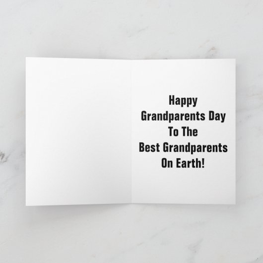 Beste Großeltern auf Erde! Karte (Innenseite)