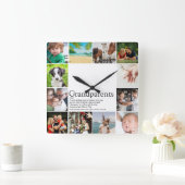 Beste Großeltern Definition 12 Foto Quadratische Wanduhr (Zuhause)