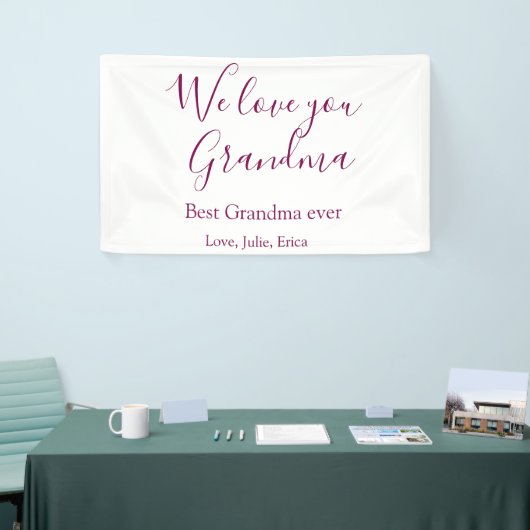 Beste Großeltern Foto-Geschenke Klassiker Banner (Messeveranstaltung)