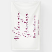 Beste Großeltern Foto-Geschenke Klassiker Banner (Vertikal)