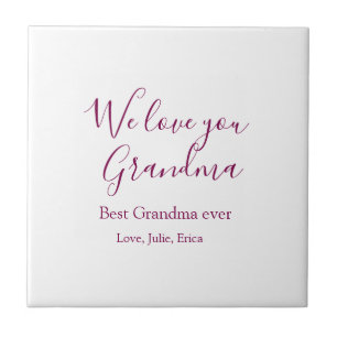 Beste Großeltern Foto-Geschenke Klassiker Fliese
