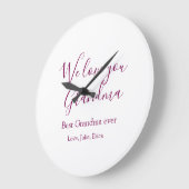 Beste Großeltern Foto-Geschenke Klassiker Große Wanduhr (Winkel)