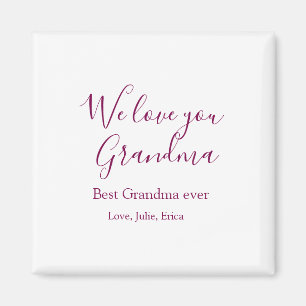 Beste Großeltern Foto-Geschenke Klassiker Magnet