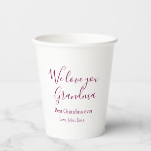 Beste Großeltern Foto-Geschenke Klassiker Pappbecher