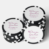 Beste Großeltern Foto-Geschenke Klassiker Pokerchips (Stapel)