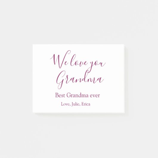 Beste Großeltern Foto-Geschenke Klassiker Post-it Klebezettel (Vorderseite)