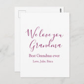 Beste Großeltern Foto-Geschenke Klassiker Postkarte (Vorne/Hinten)