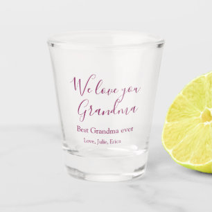 Beste Großeltern Foto-Geschenke Klassiker Schnapsglas