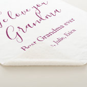 Beste Großeltern Foto-Geschenke Klassiker Sherpadecke (3/4)