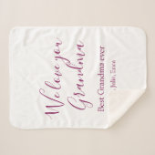 Beste Großeltern Foto-Geschenke Klassiker Sherpadecke (Vorderseite (Horizontal))