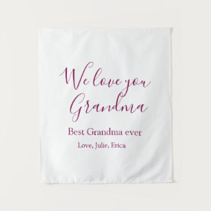 Beste Großeltern Foto-Geschenke Klassiker Wandteppich