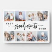 Beste Großeltern je 8 Foto Collage weiß Fotoplatte (Vorderseite)