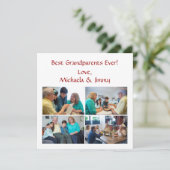 Beste Großeltern je Foto-Card Großeltern Tag Karte (Stehend Vorderseite)