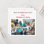 Beste Großeltern je Foto-Card Großeltern Tag Karte (Vorderseite/Rückseite Beispiel)