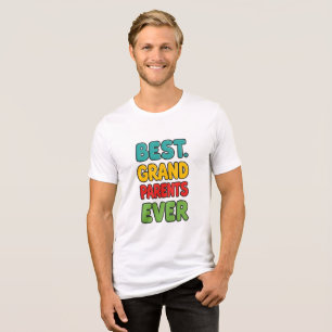 Beste Großeltern je Tri-Blend Shirt