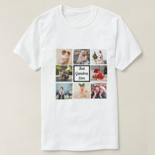 Beste Großmutter aller 8 Fotos sammelt Brauch T-Shirt