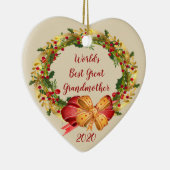 Beste Großmutter Antike Kleider Weihnachten Keramik Ornament (Rechts)