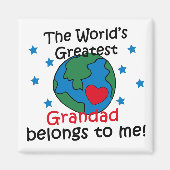 Beste Großmutter gehört mir Magnet (Vorne)