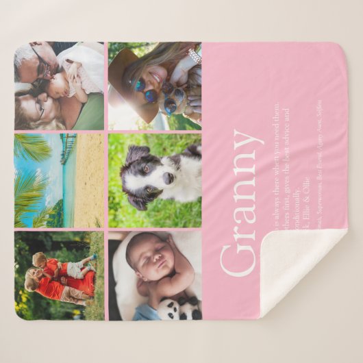 Beste Großmutter, Großmutter Definition 6 FotoColl Sherpadecke (Vorderseite (Horizontal))