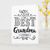 Beste Großmutter im Weltgeburtstag Karte (Gelbe Blume)