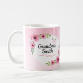 Beste Großmutter in der WeltBlumen-Tasse Kaffeetasse (Links)