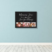 Beste Großmutter je 3 Foto Collage Weiß Schwarz Leinwanddruck (Insitu (Holzboden))