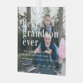 Beste Großmutter je | Angebot und Foto Ornament Aus Glas (Vorderseite links)