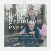 Beste Großmutter je | Angebot und Foto Ornament Aus Glas (Vorderseite)