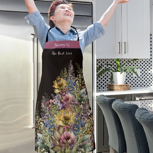 Beste Großmutter je Blume Angel Schürze