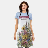 Beste Großmutter je Blume Angel Schürze (Getragen)