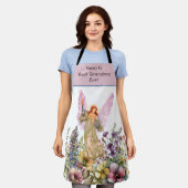 Beste Großmutter je Blume Angel Schürze (Getragen)