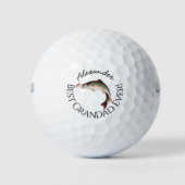 Beste Großmutter je! Fisch Fischerei Fischer Fisch Golfball (Vorderseite)