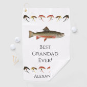 Beste Großmutter je! Fisch Fischerei Fischer Fisch Golfhandtuch (Insitu)